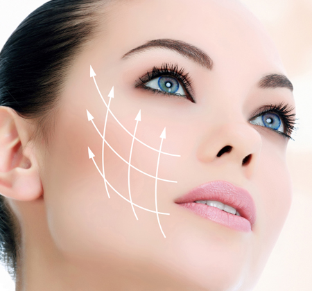 woman showing results of botox treatment
